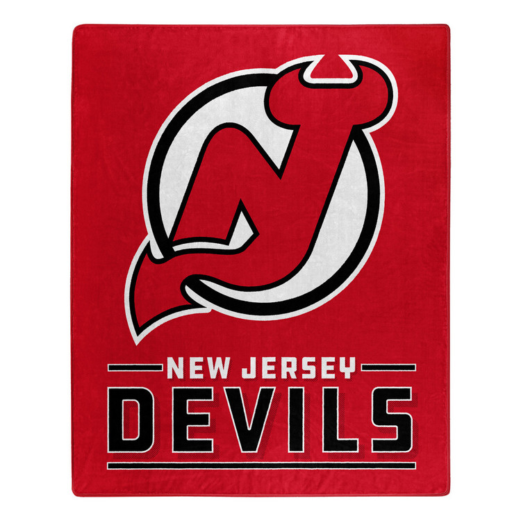 New Jersey Devils Blanket 50x60 Raschel Interference Design