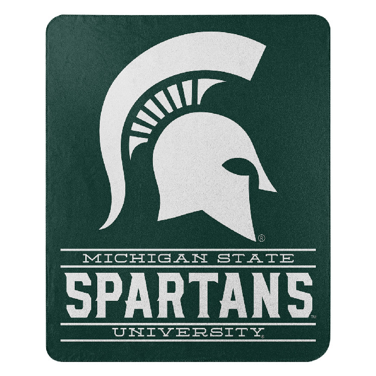 Michigan State Spartans Blanket 50x60 Fleece Control Design