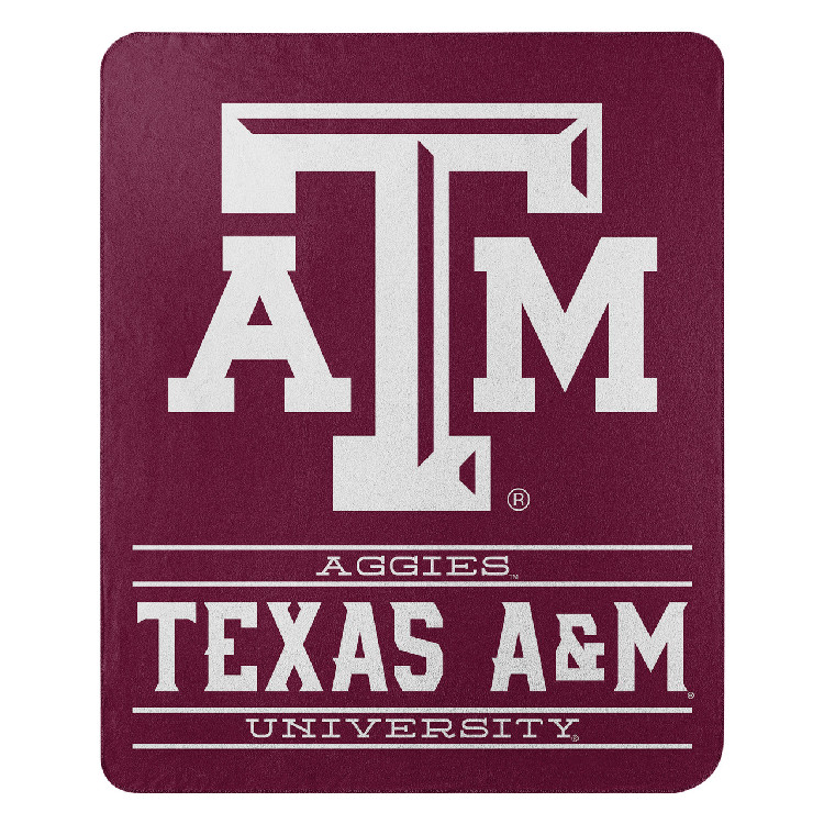 Texas A&M Aggies Blanket 50x60 Fleece Control Design