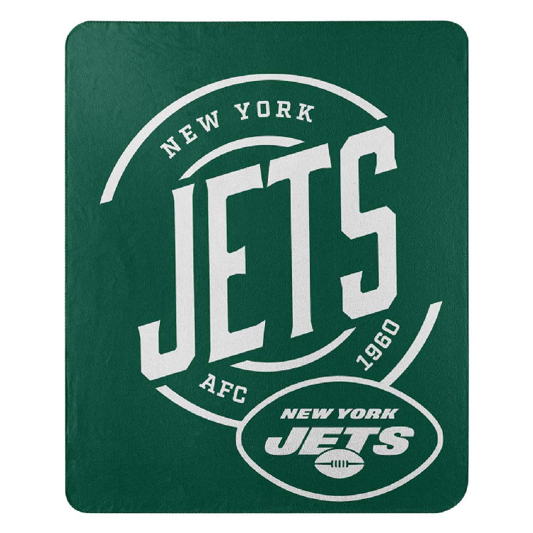 New York Jets Blanket 50x60 Fleece Campaign Design