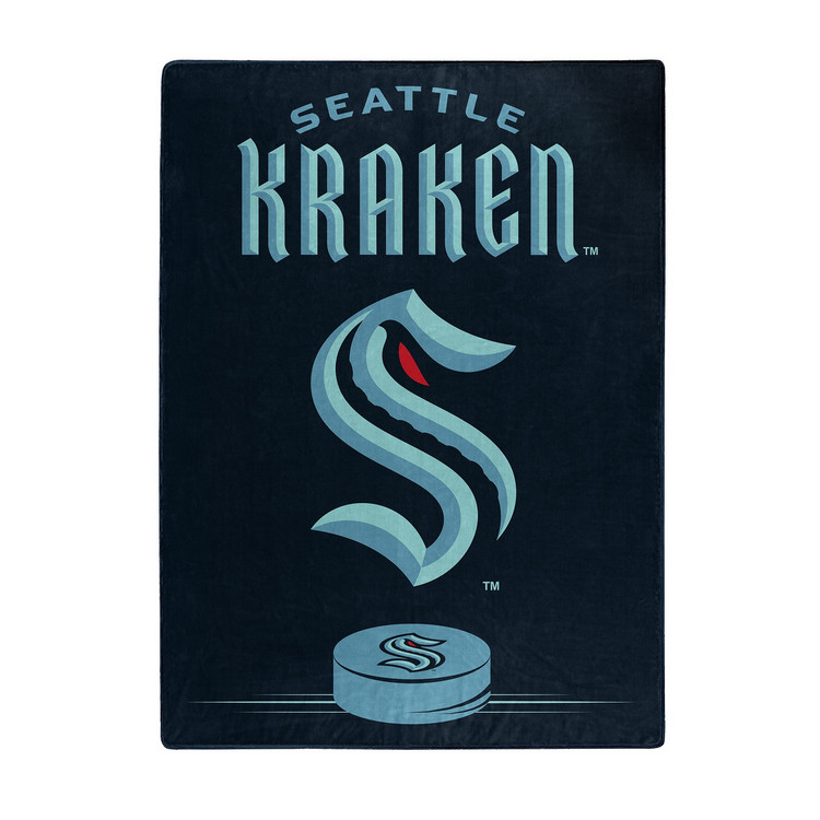 Seattle Kraken Blanket 60x80 Raschel Inspired Design