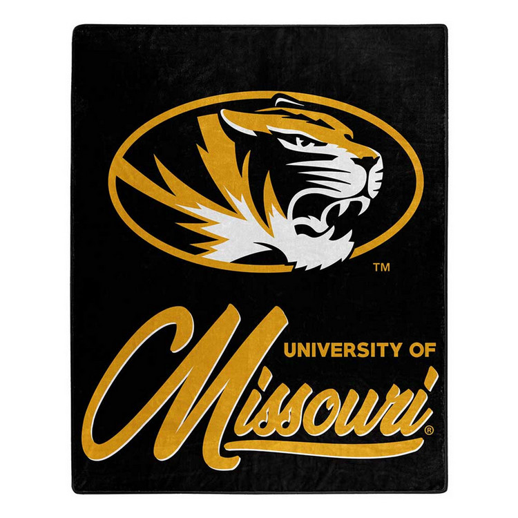 Missouri Tigers Blanket 50x60 Raschel Signature Design