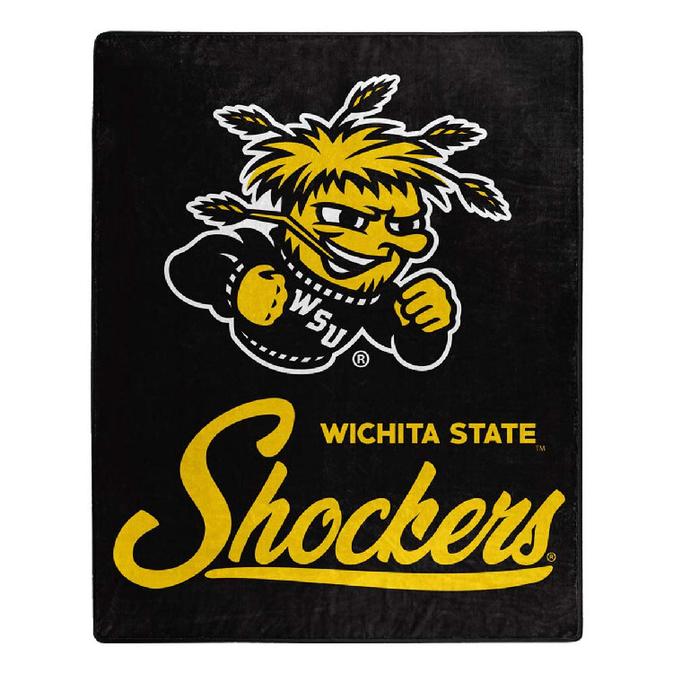 Wichita State Shockers Blanket 50x60 Raschel Signature Design