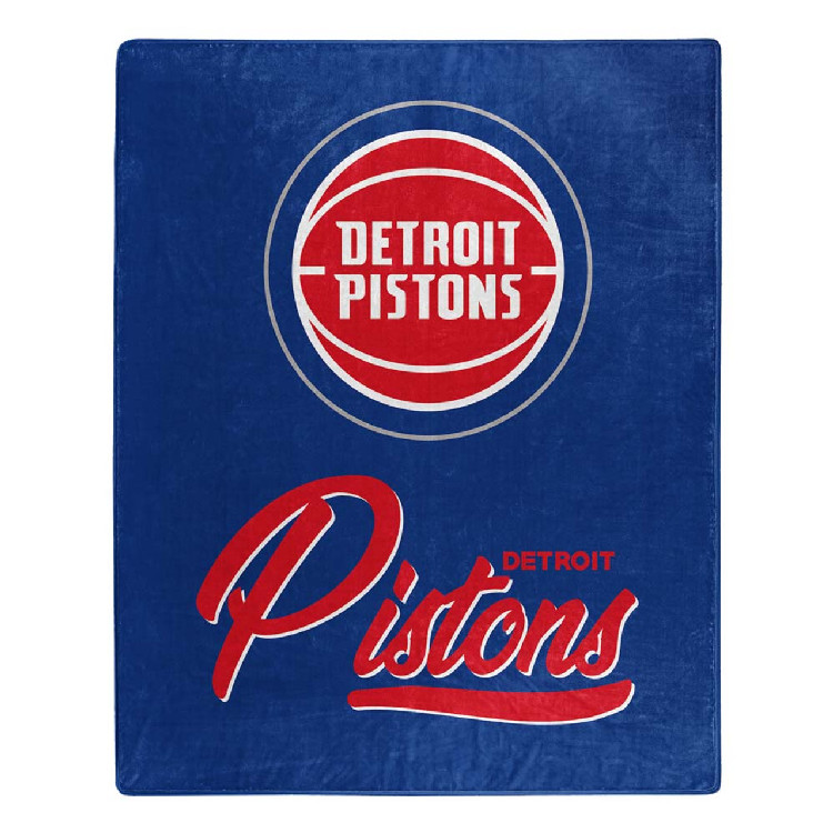 Detroit Pistons Blanket 50x60 Raschel Signature Design