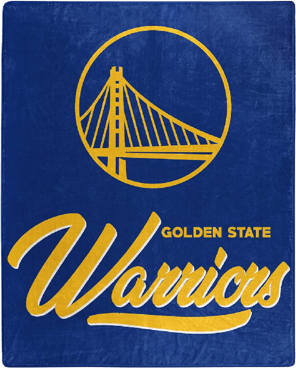 Golden State Warriors Blanket 50x60 Raschel Signature Design