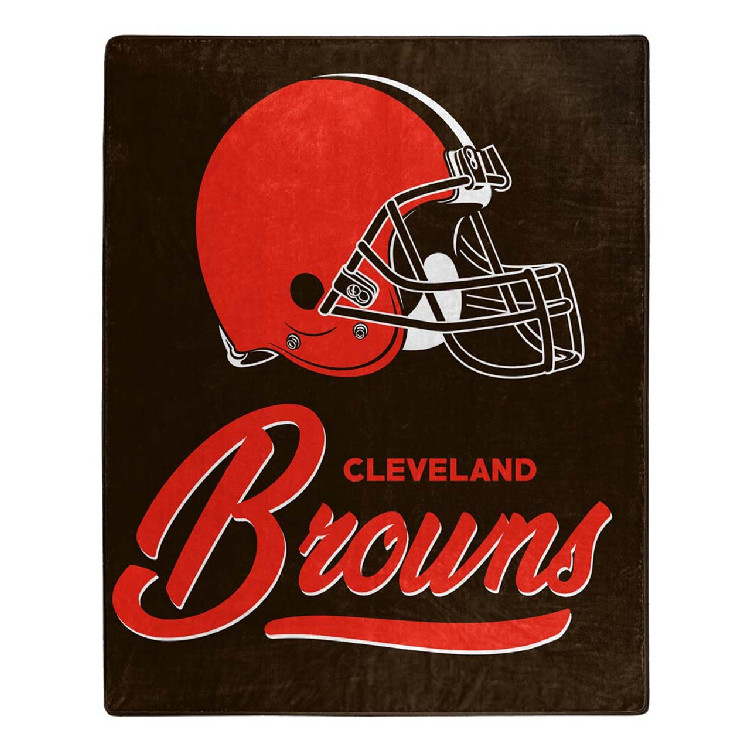 Cleveland Browns Blanket 50x60 Raschel Signature Design