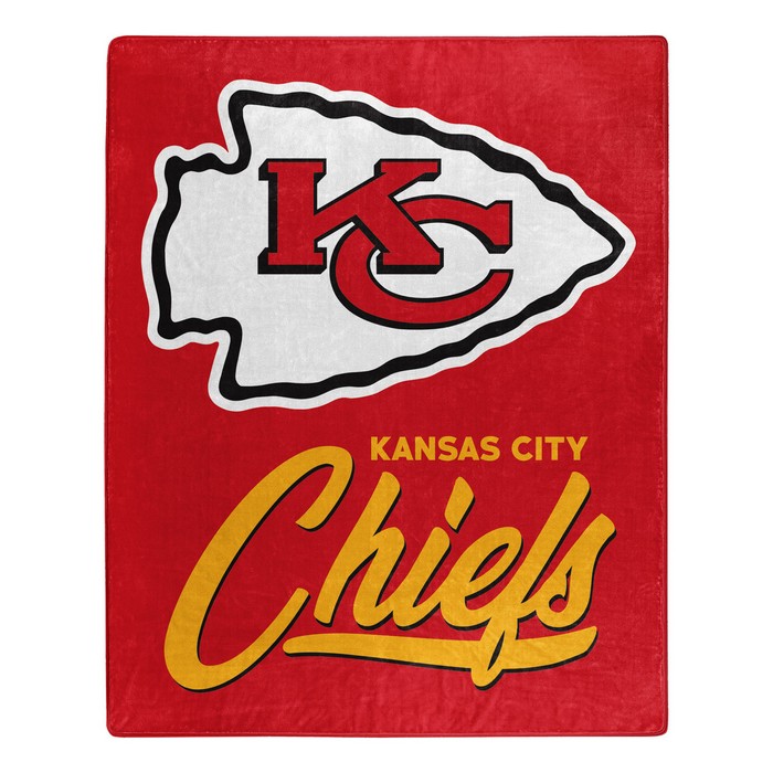 Kansas City Chiefs Blanket 50x60 Raschel Signature Design