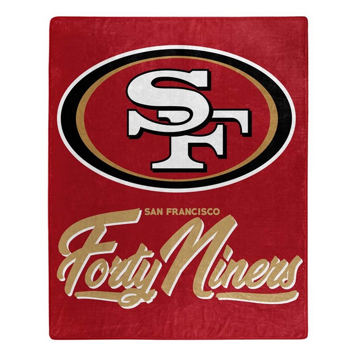 San Francisco 49ers Blanket 50x60 Raschel Signature Design