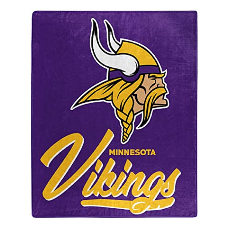 Minnesota Vikings Blanket 50x60 Raschel Signature Design