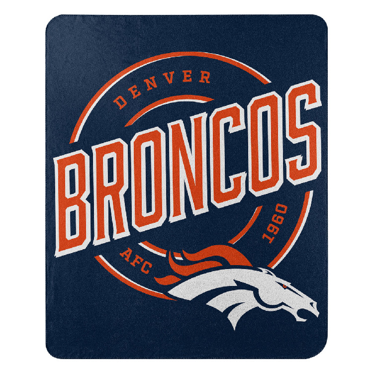 Denver Broncos Blanket 50x60 Fleece Campaign Design