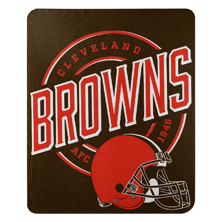 Cleveland Browns Blanket 50x60 Fleece Campaign Design