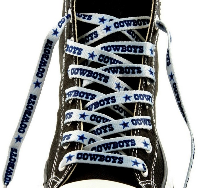 Dallas Cowboys Shoe Laces 54 Inch Silver by UPI Marketing