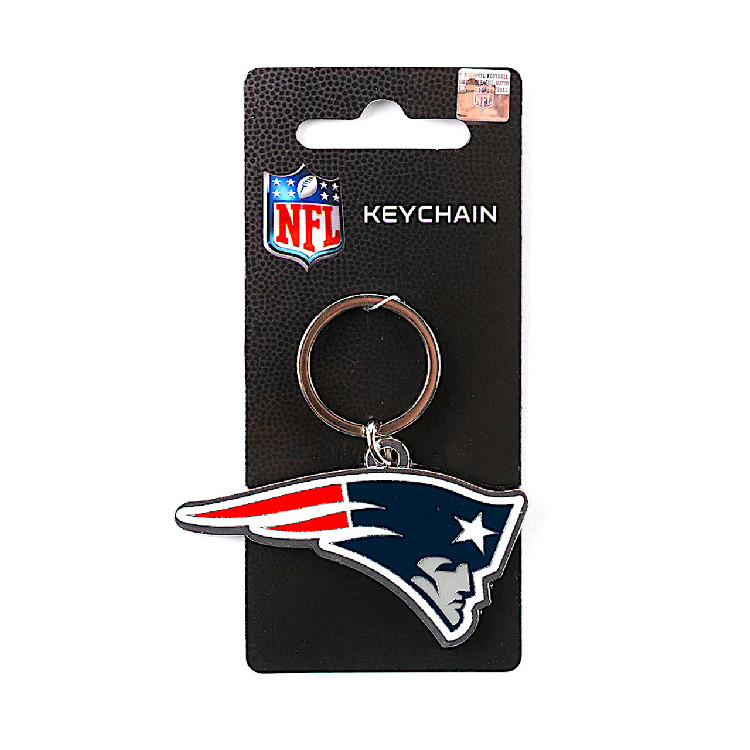 New England Patriots Keychain Team