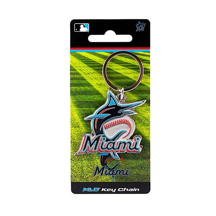 Miami Marlins Keychain Team