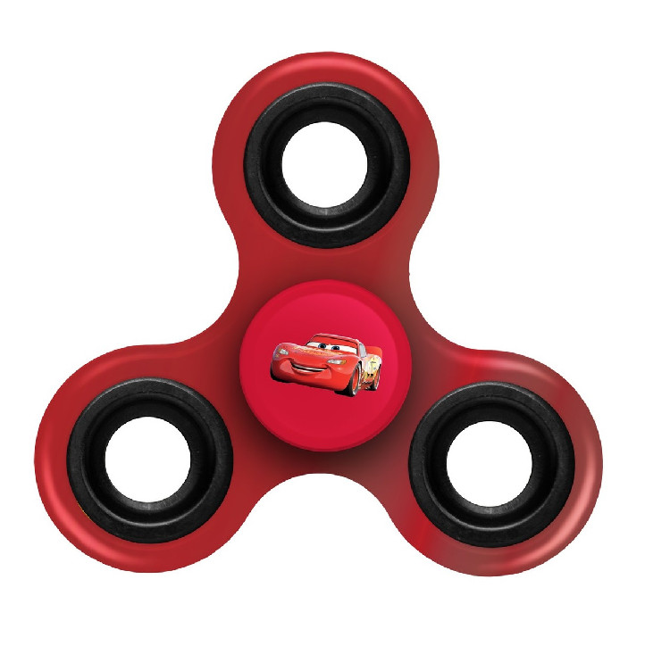 Disney Cars Spinnerz Three Way Diztracto  McQueen Metallic Red