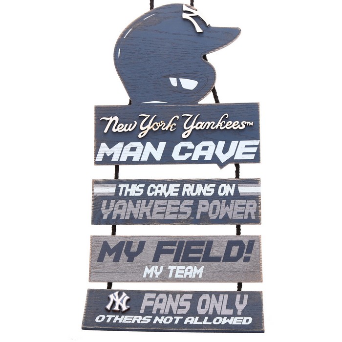 New York Yankees Sign Wood Man Cave Design