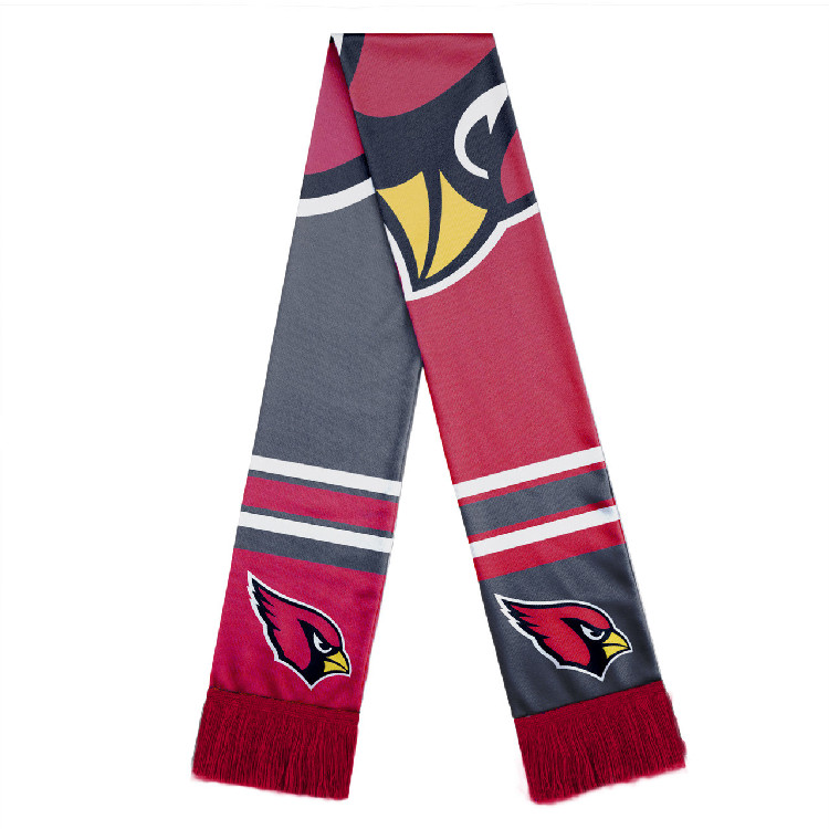 Arizona Cardinals Scarf Colorblock Big Logo Design