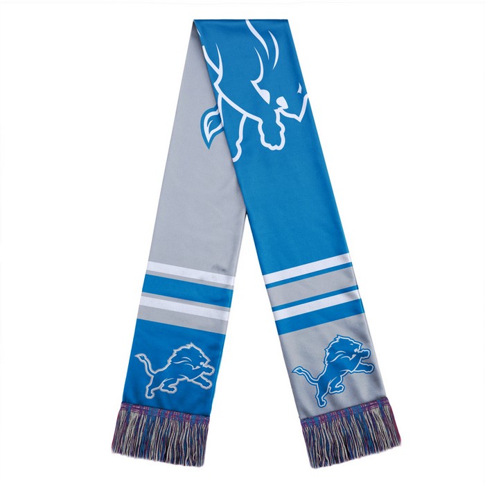 Detroit Lions Scarf Colorblock Big Logo Design