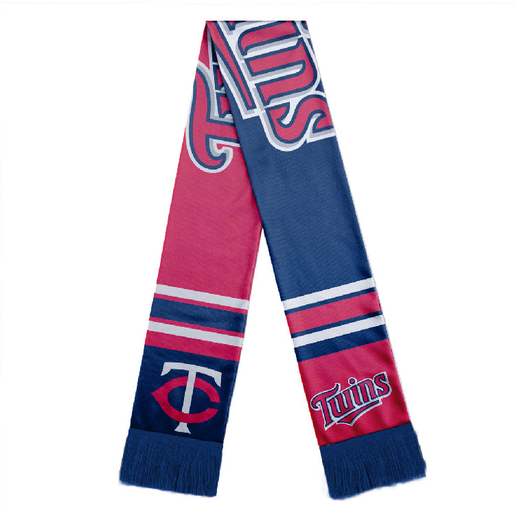 Minnesota Twins Scarf Colorblock Big Logo Design