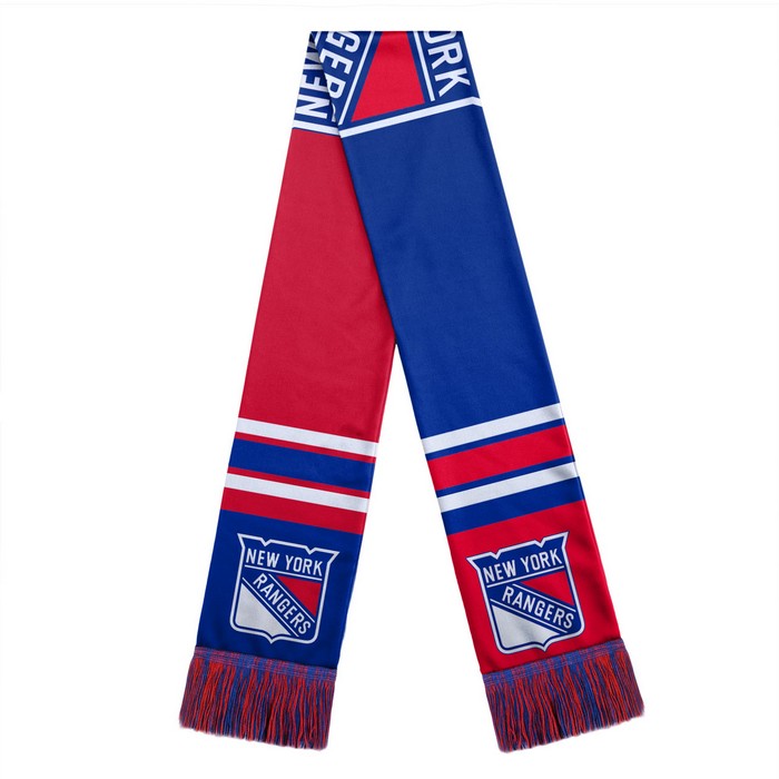 New York Rangers Scarf Colorblock Big Logo Design