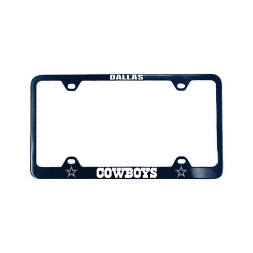 Fremont Die Dallas Cowboys License Plate Frame Laser Cut Blue