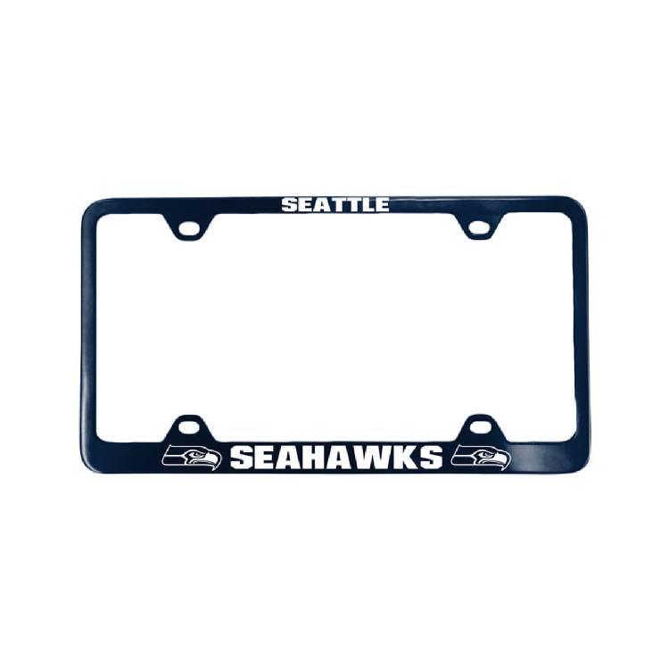 Seattle Seahawks License Plate Frame Laser Cut Blue