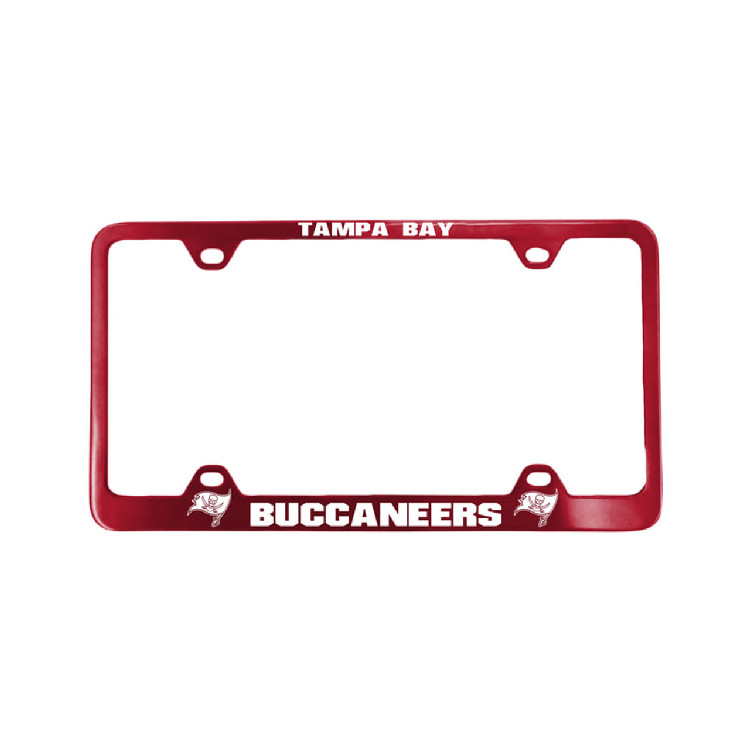 Tampa Bay Buccaneers License Plate Frame Laser Cut Red