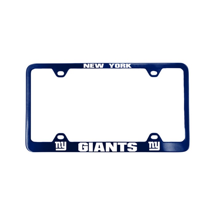 Fremont Die New York Giants License Plate Frame Laser Cut Blue