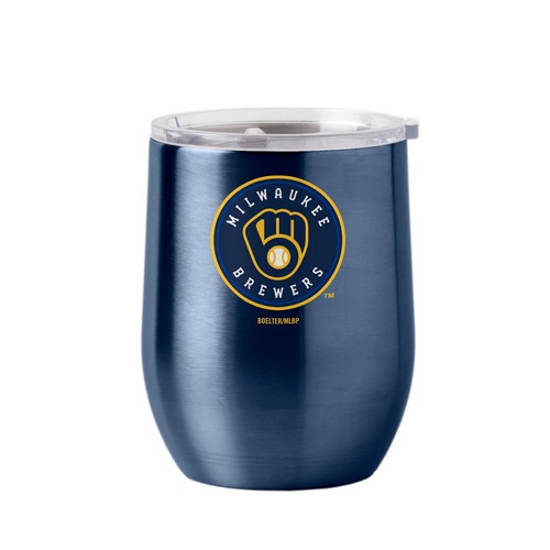 BOELTER Milwaukee Brewers Travel Tumbler 16oz Ultra Curved Beverage