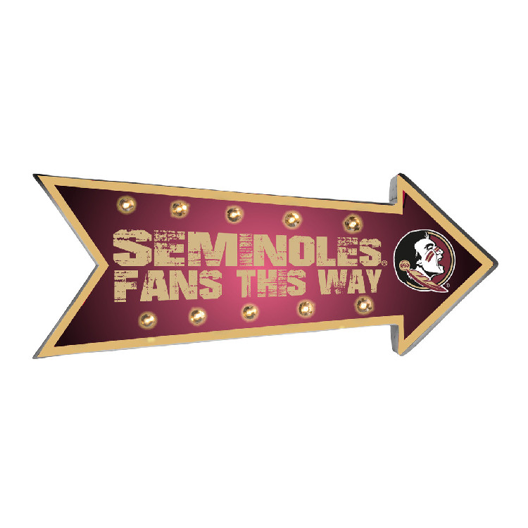 Florida State Seminoles Sign Running Light Marquee