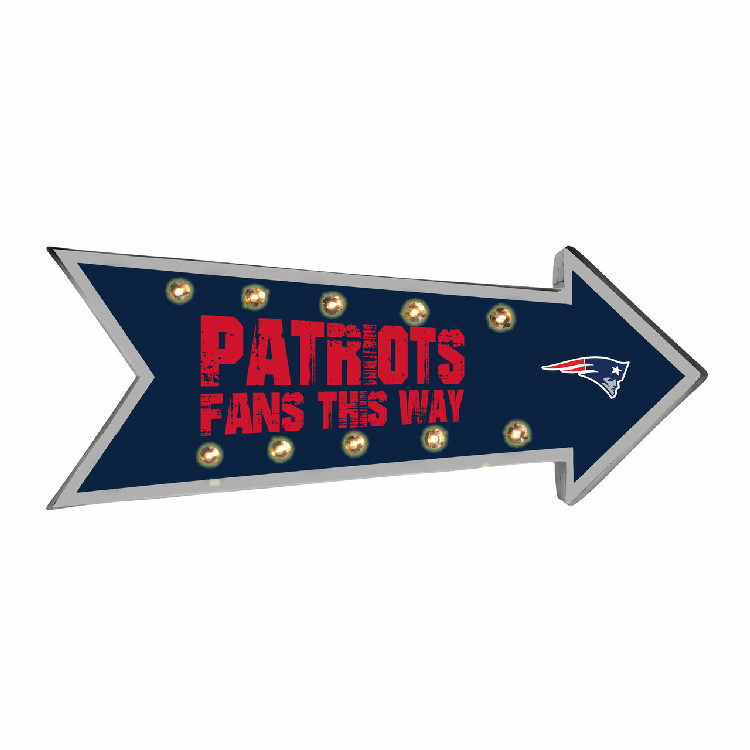 New England Patriots Sign Running Light Marquee