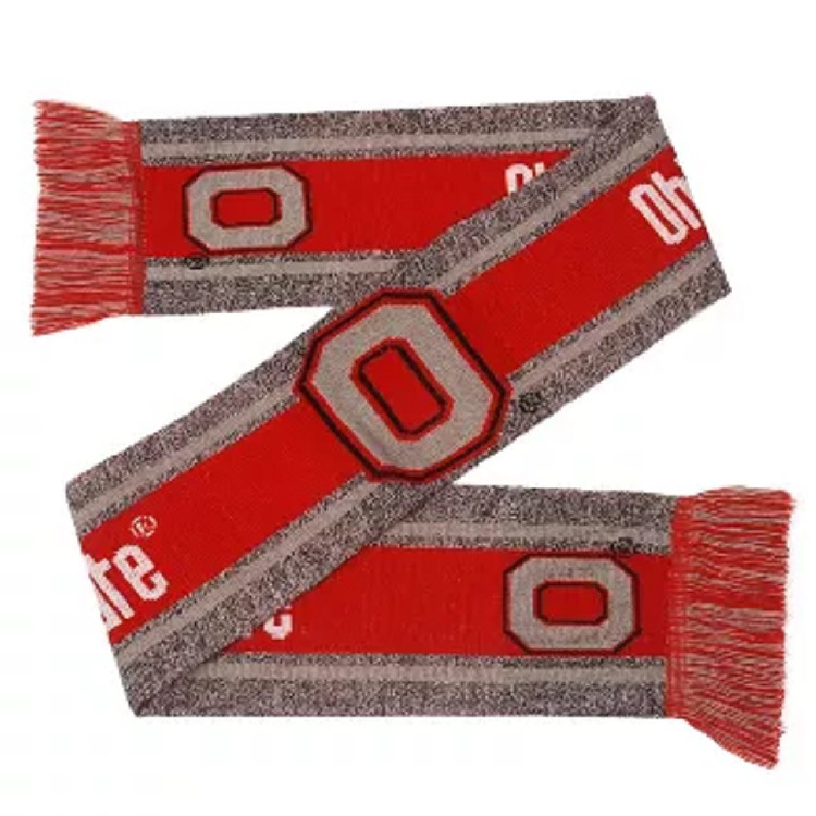 Ohio State Buckeyes Scarf Big Logo Wordmark Gray