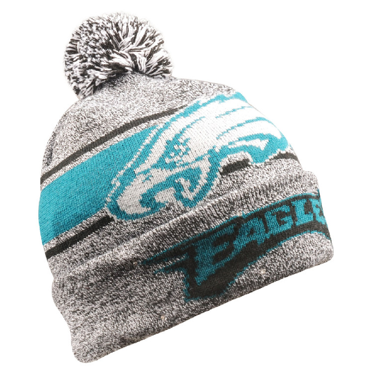 Philadelphia Eagles Beanie Gray Stripe Light Up