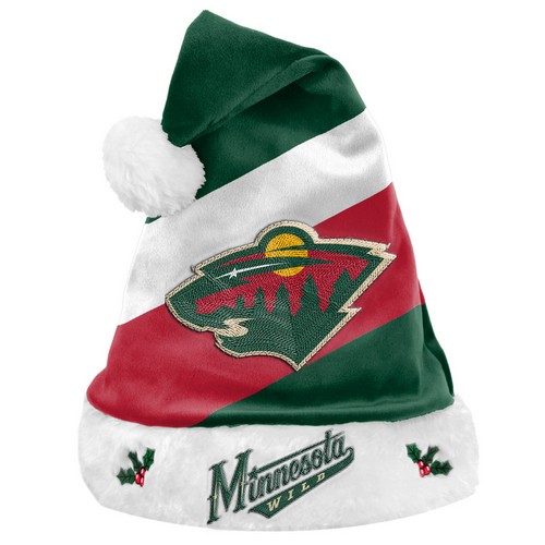 Forever Collectibles Minnesota Wild Santa Hat Basic -