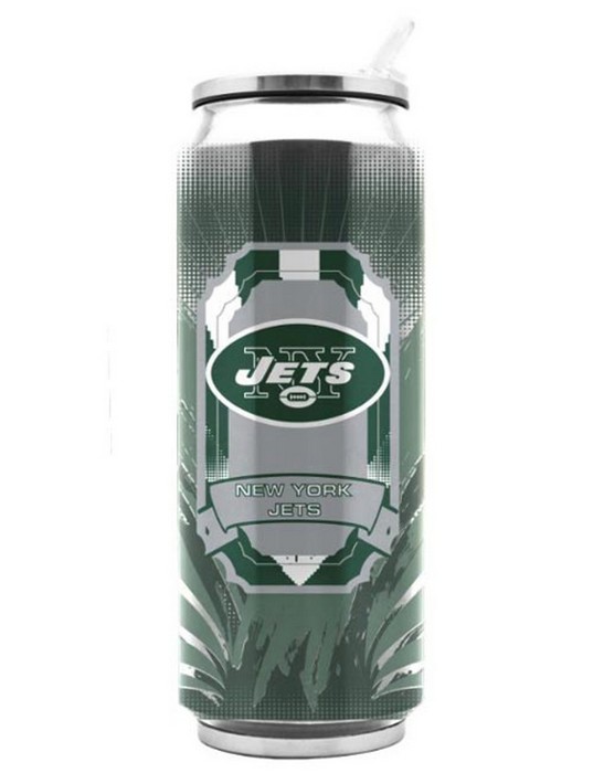 New York Jets Stainless Steel Thermo Can - 16.9 ounces