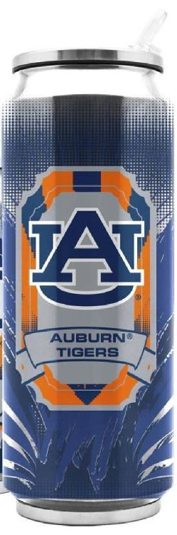 Auburn Tigers Stainless Steel Thermo Can - 16.9 ounces