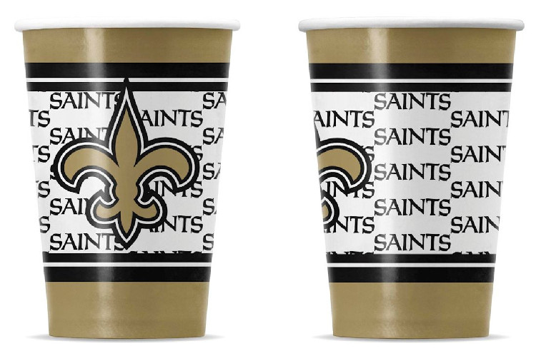 New Orleans Saints Disposable Paper Cups