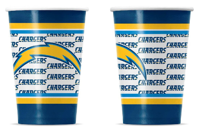 Los Angeles Chargers Disposable Paper Cups