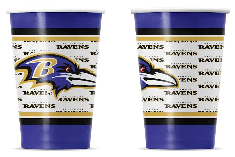 Baltimore Ravens Disposable Paper Cups