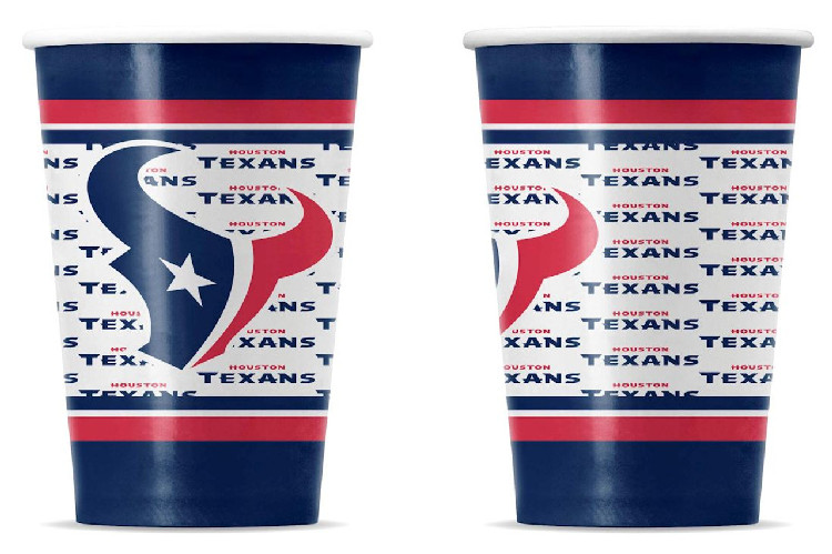 Houston Texans Disposable Paper Cups