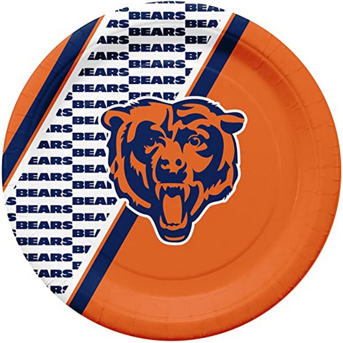 Chicago Bears Paper Plates Disposable