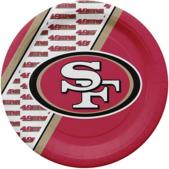 Duck House San Francisco 49ers Paper Plates Disposable