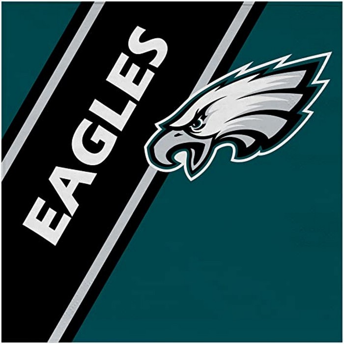 Philadelphia Eagles Paper Napkins Disposable