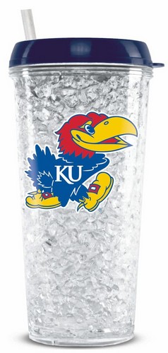 Duck House Kansas Jayhawks Crystal Freezer Tumbler -