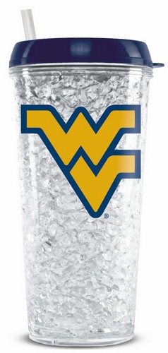 Duck House West Virginia Mountaineers Crystal Freezer Tumbler -