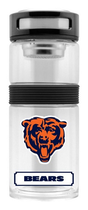 Chicago Bears Sport Bottle 24oz Plastic Infuser Style