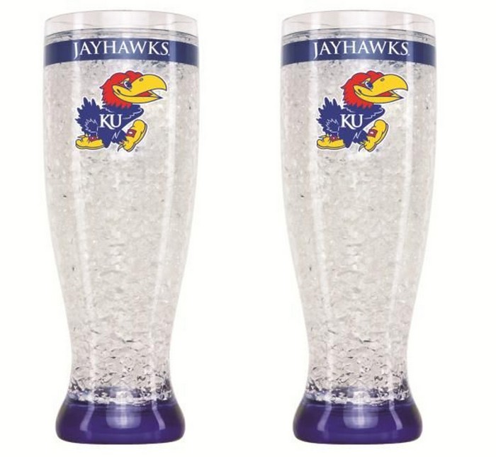 Kansas Jayhawks Pilsner Crystal Freezer Style