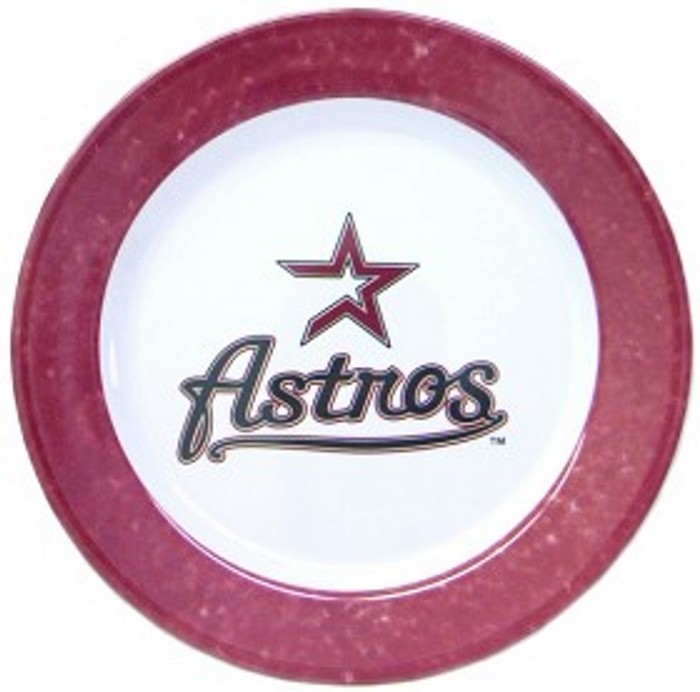 Houston Astros Dinner Plate Set 4 Piece CO