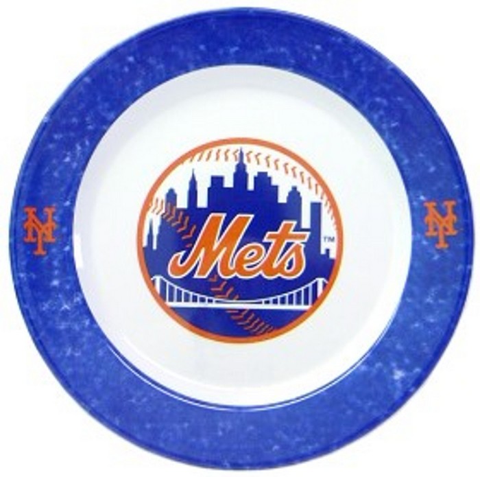 New York Mets Dinner Plate Set 4 Piece CO