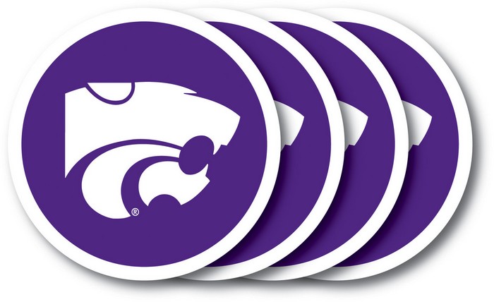 Kansas State Wildcats Coaster Set - 4 Pack